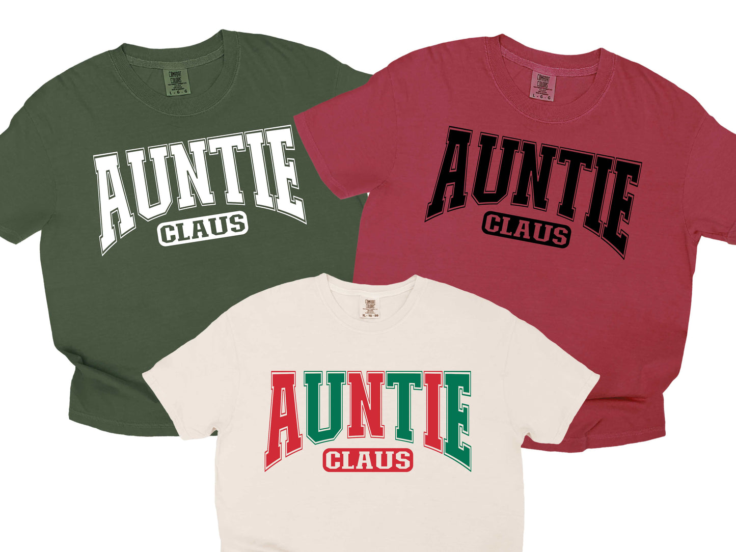 Auntie Matching family varsity color options