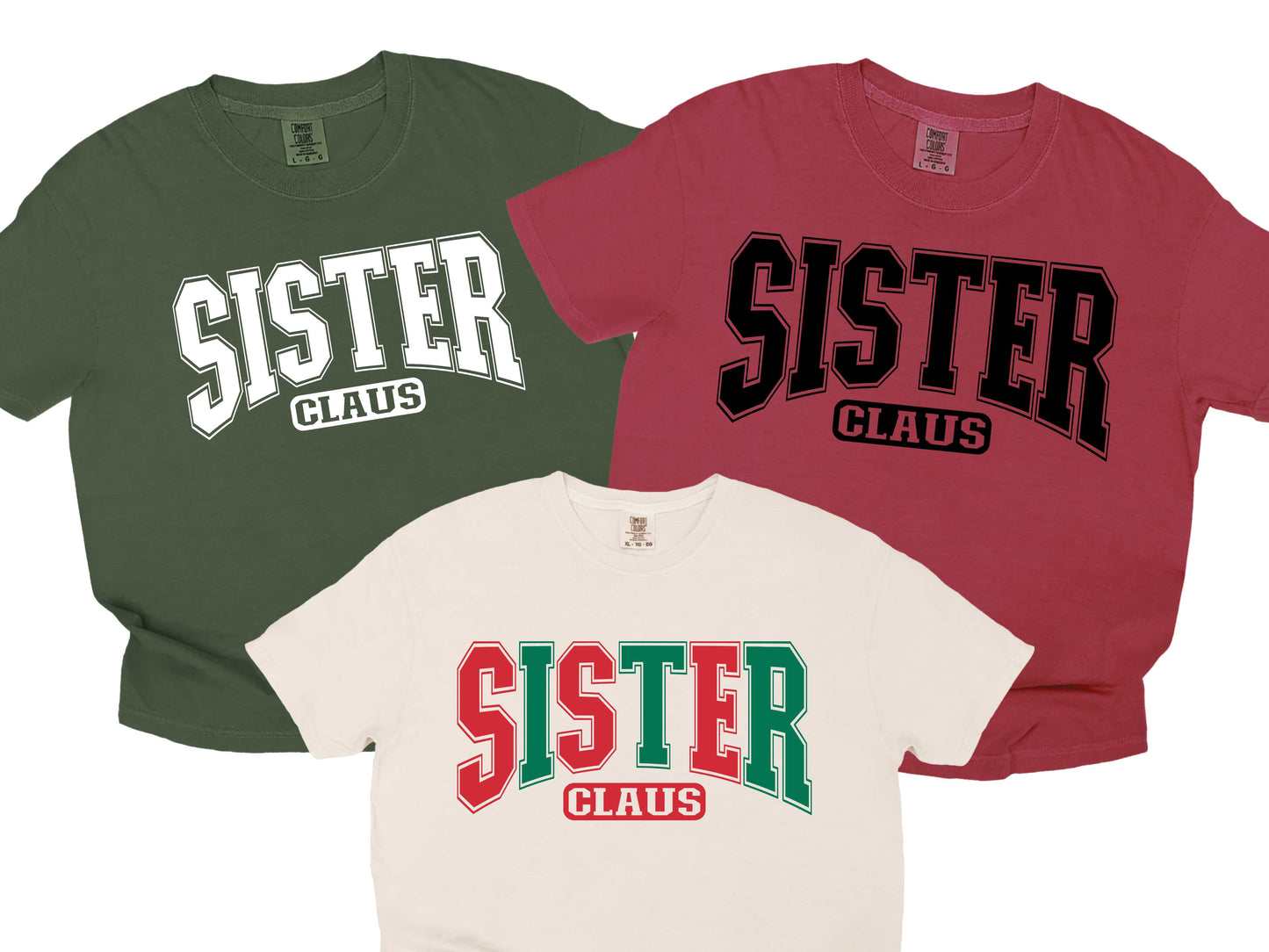 Sister Matching family varsity color options