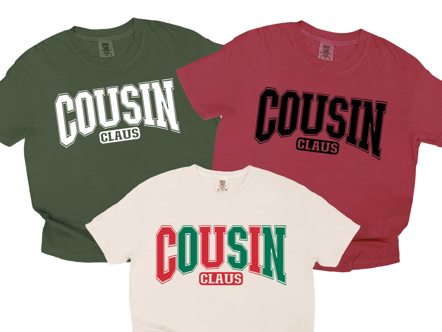 Cousin Matching family varsity color options