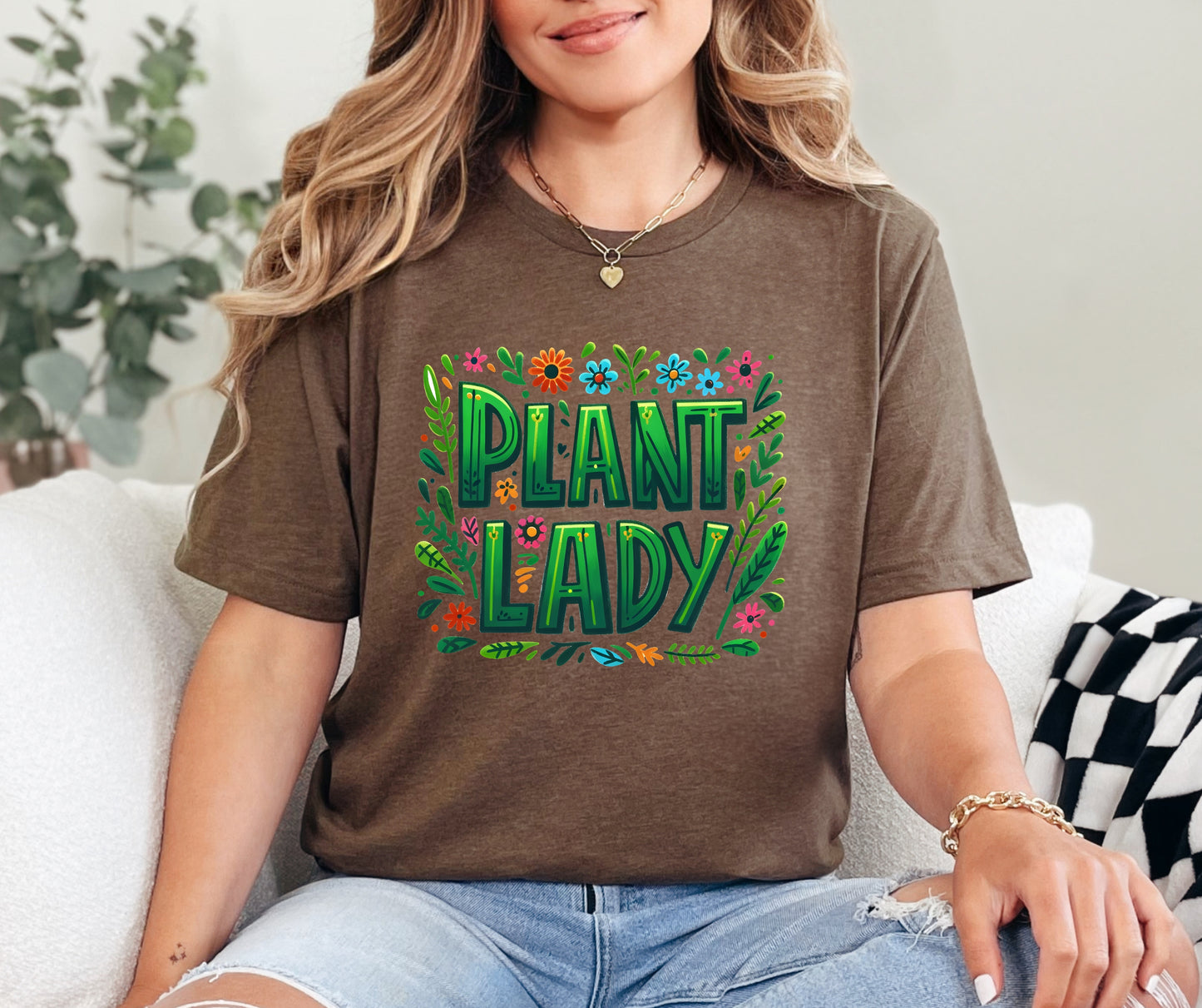 Gardening plant lady