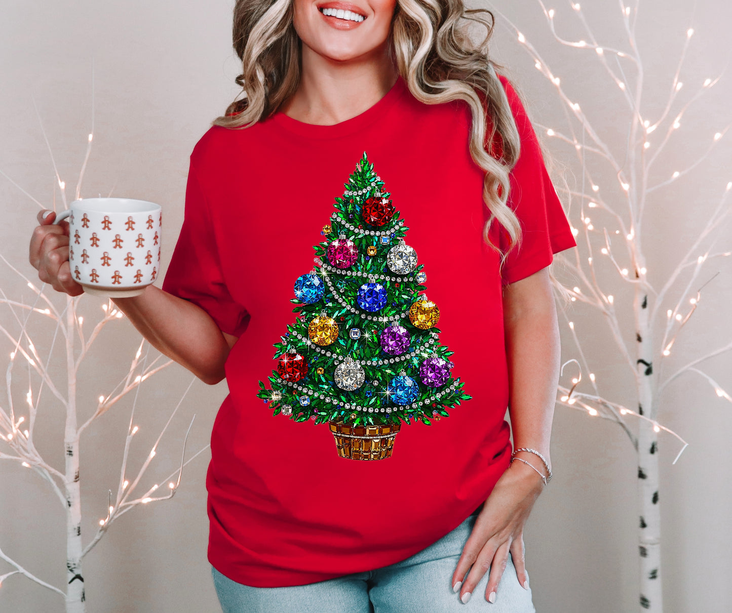 Faux rhinestone tree