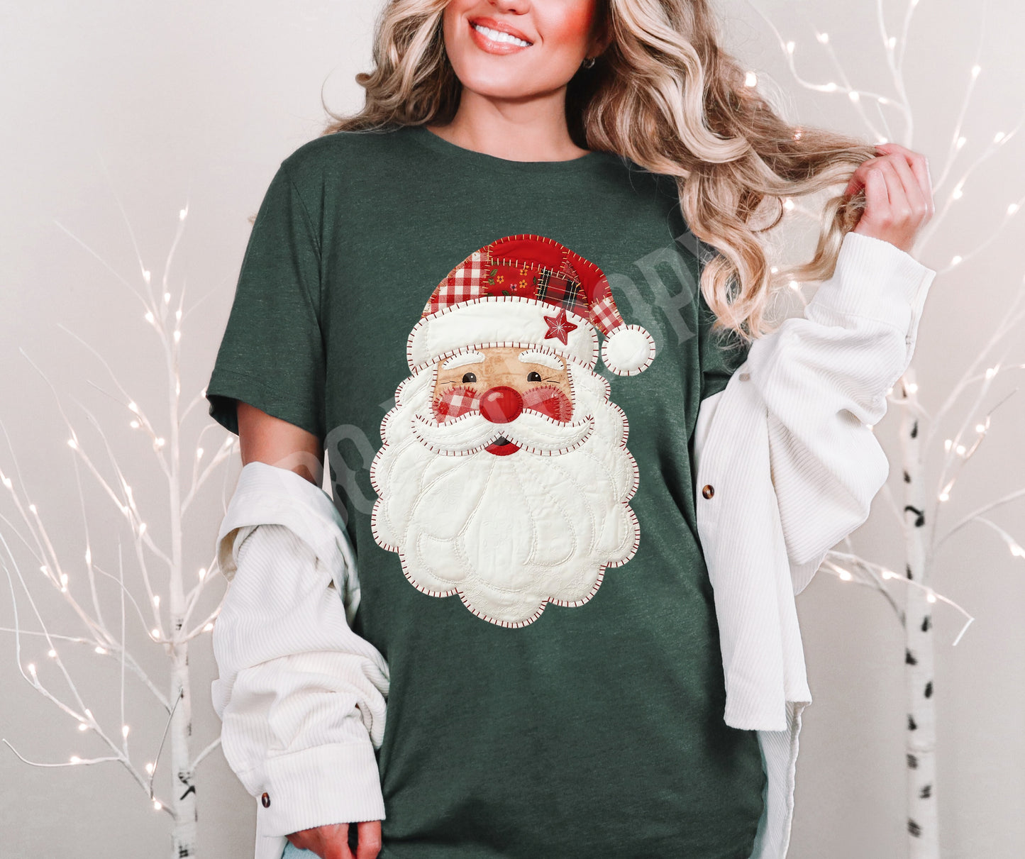Santa faux appliqué