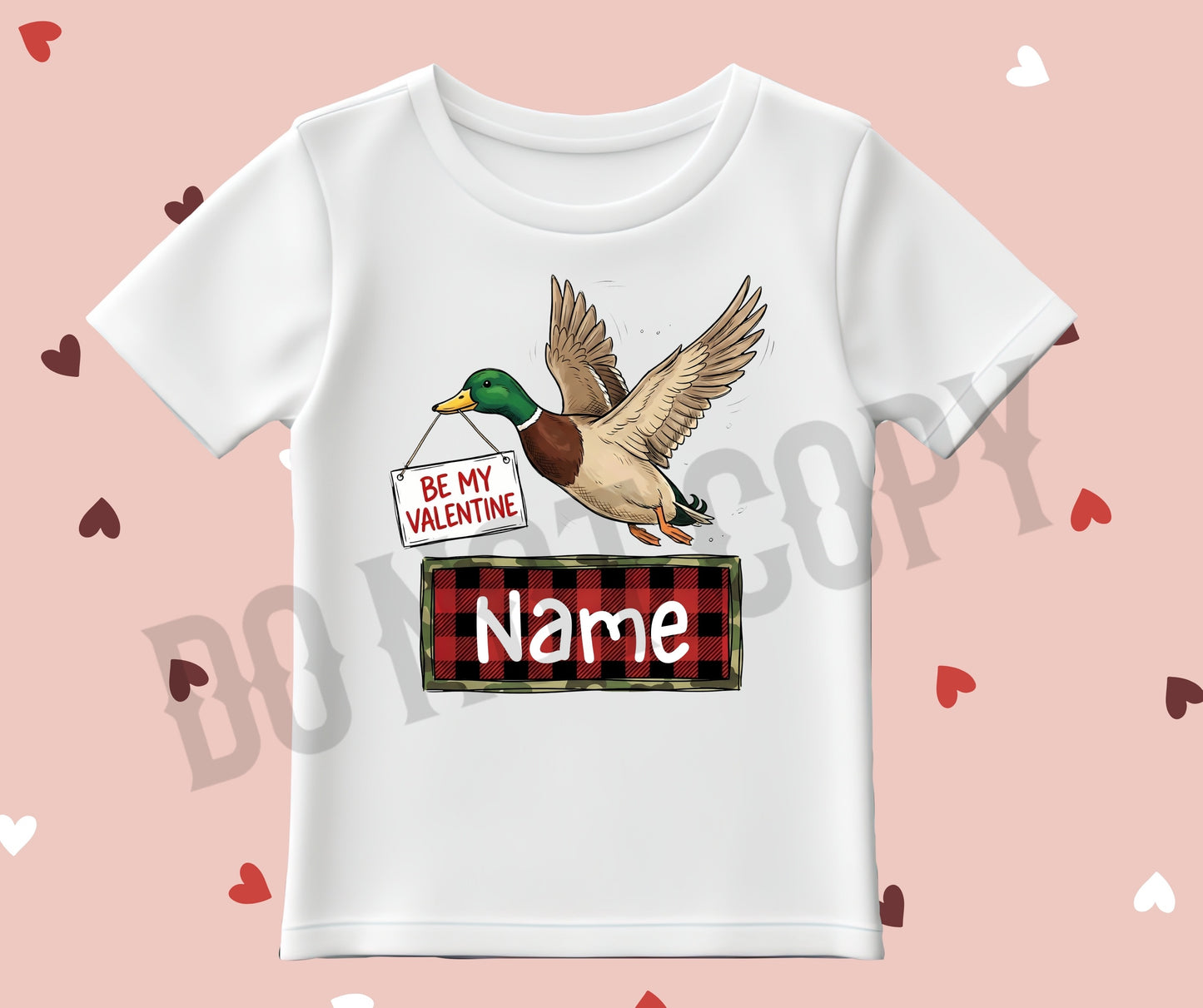 Custom valentine name duck