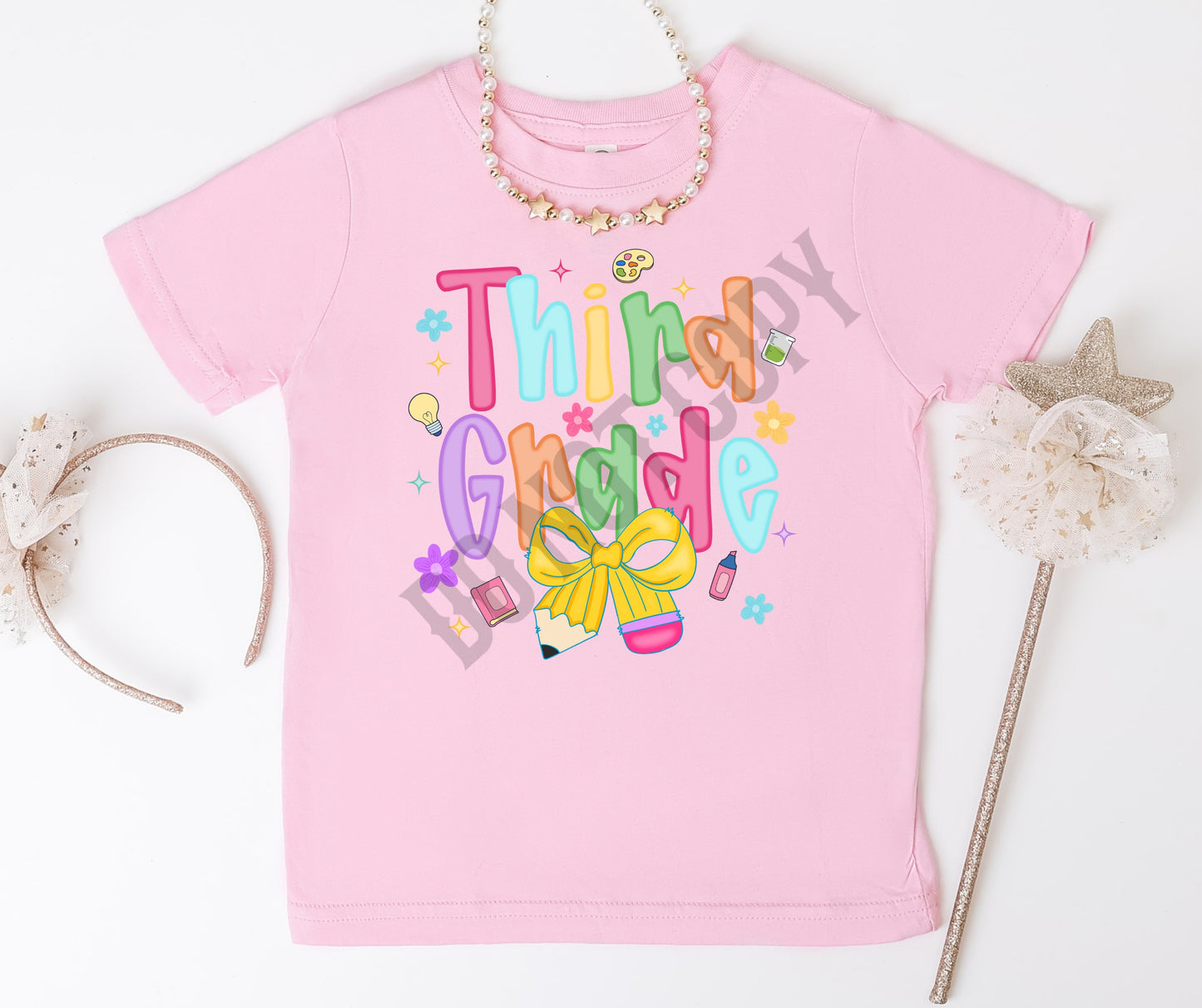 Back to school grades bright bow