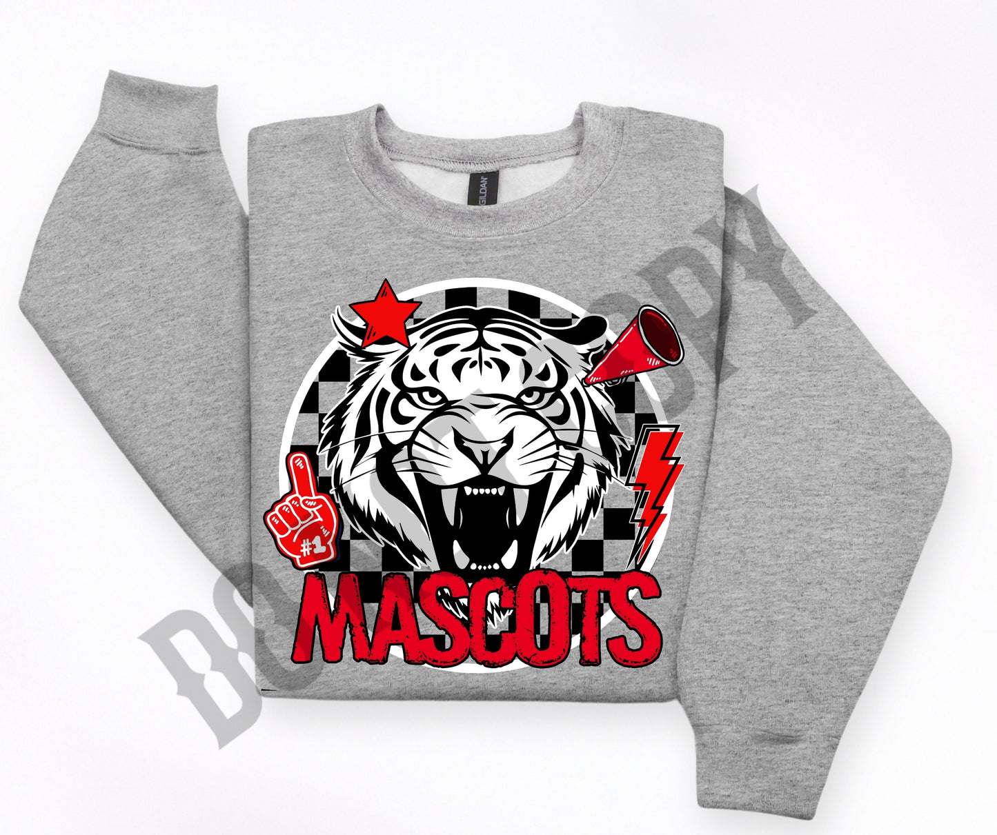 Custom mascot checker circle