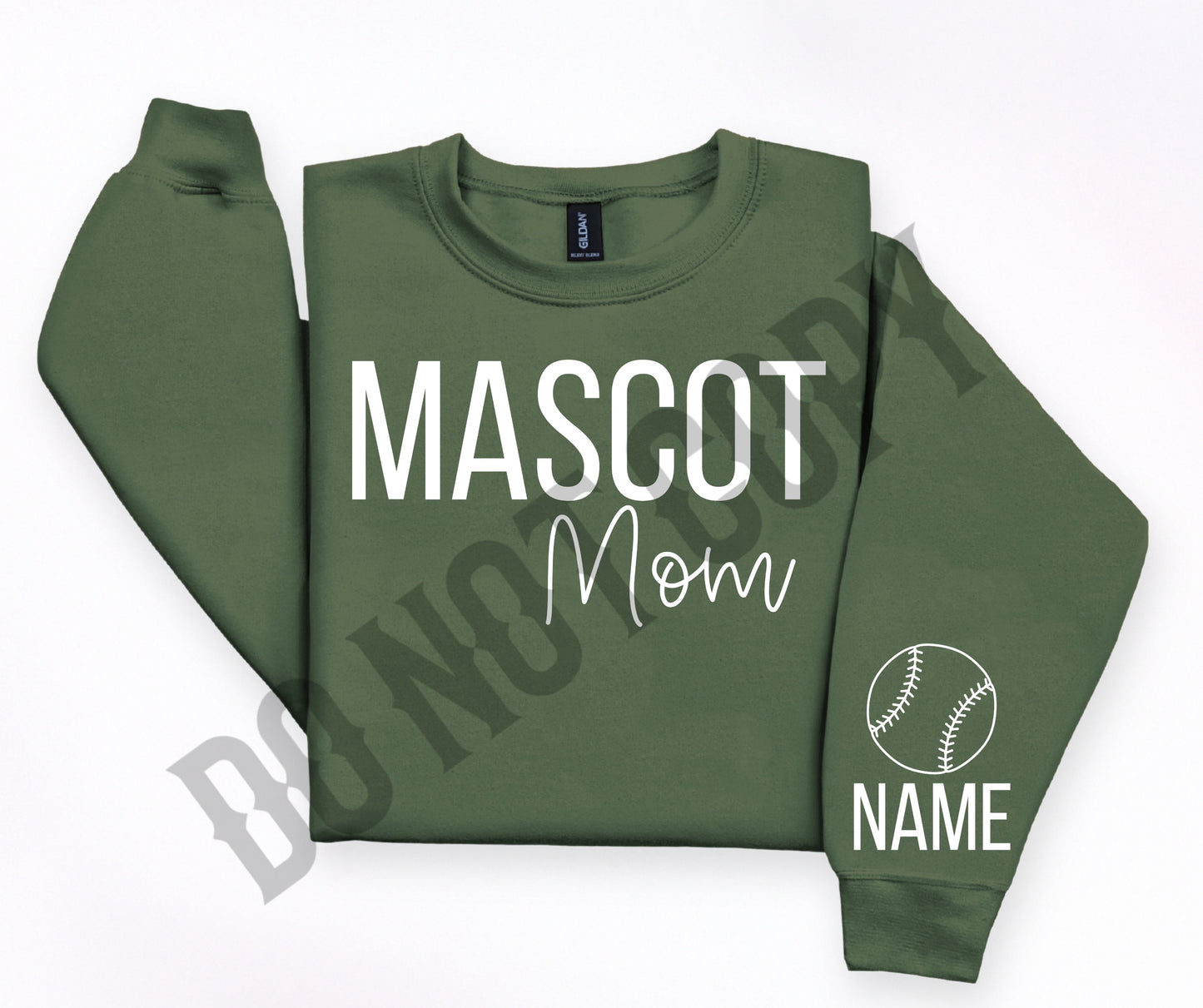 Custom set mascot softball baseball