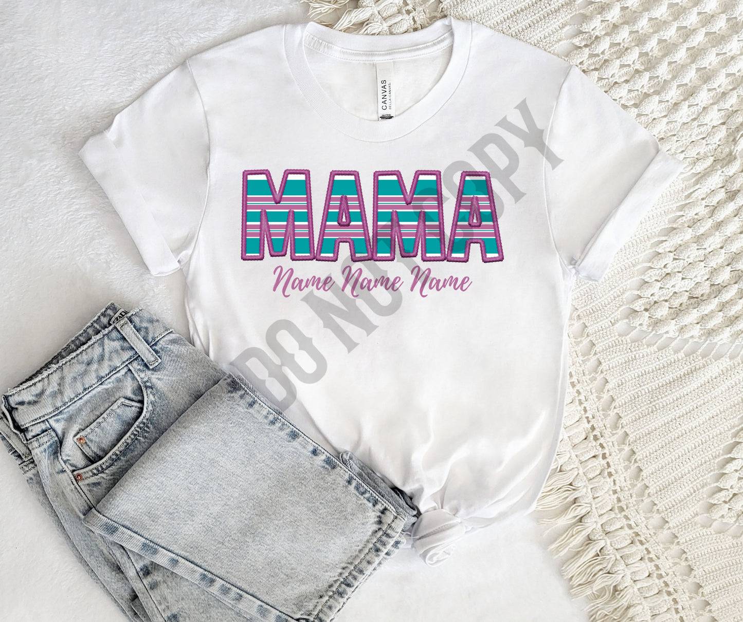 Custom hospital blanket mama
