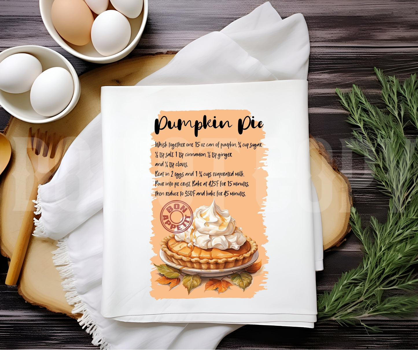 Towel Pumpkin Pie