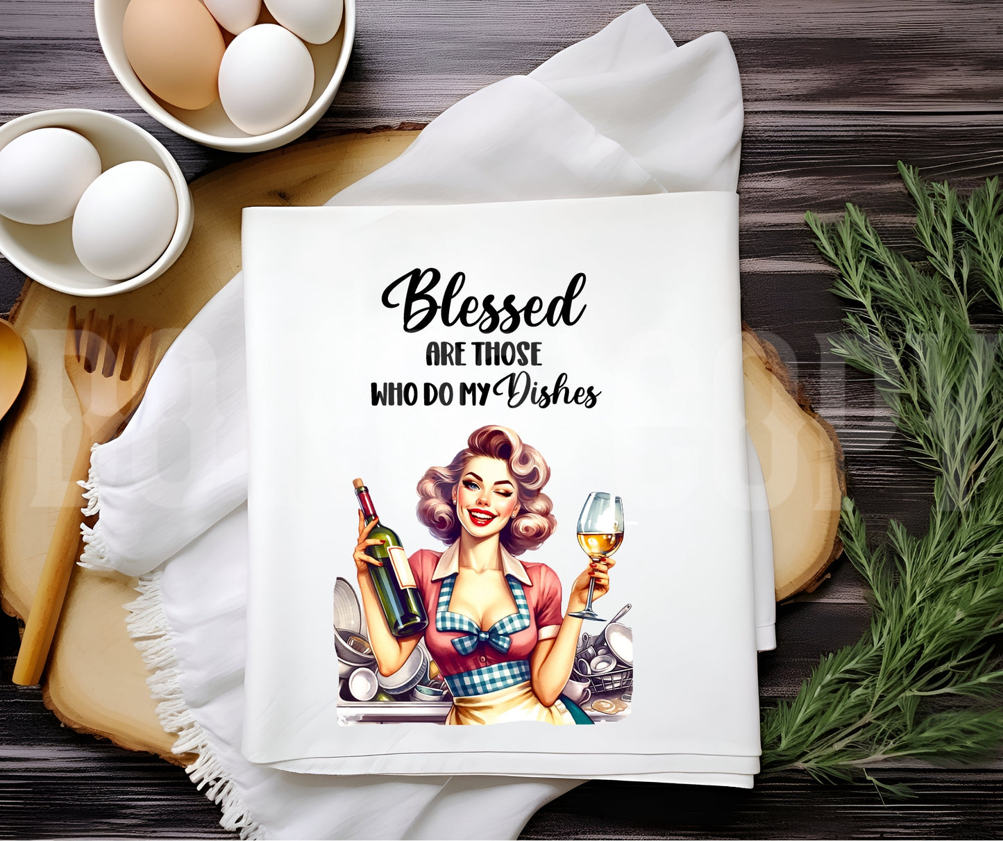 Towel Blessed Dishes