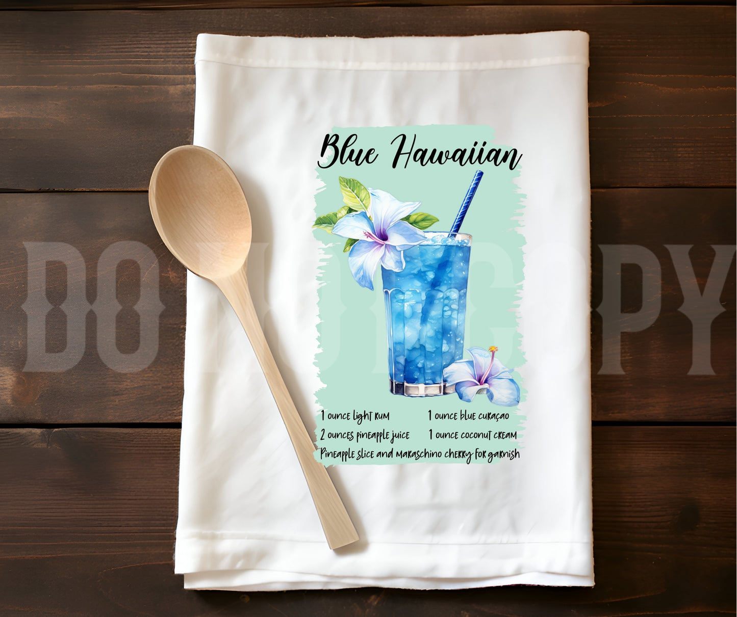 Towel Blue Hawaiian