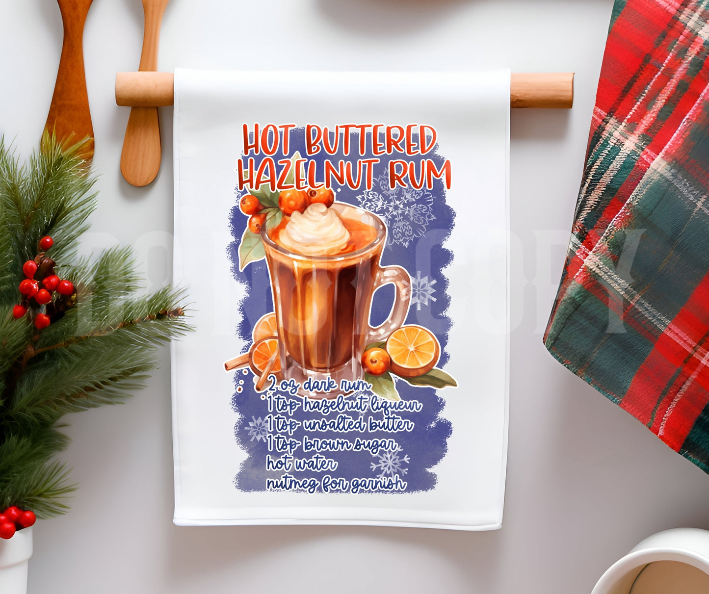 Towel Hot Buttered Hazelnut Rum