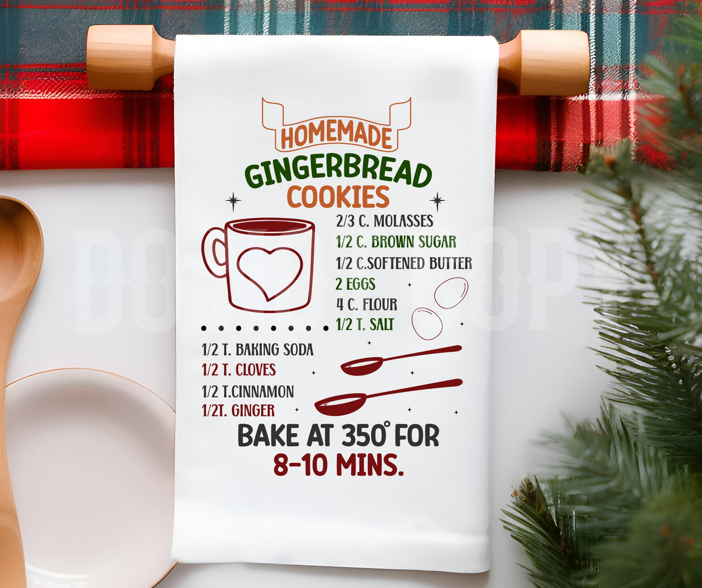 Towel Homemade Gingerbread Cookies