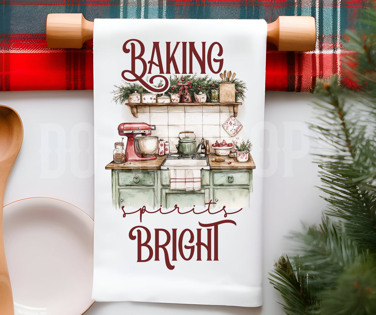 Towel Baking Spirits Bright