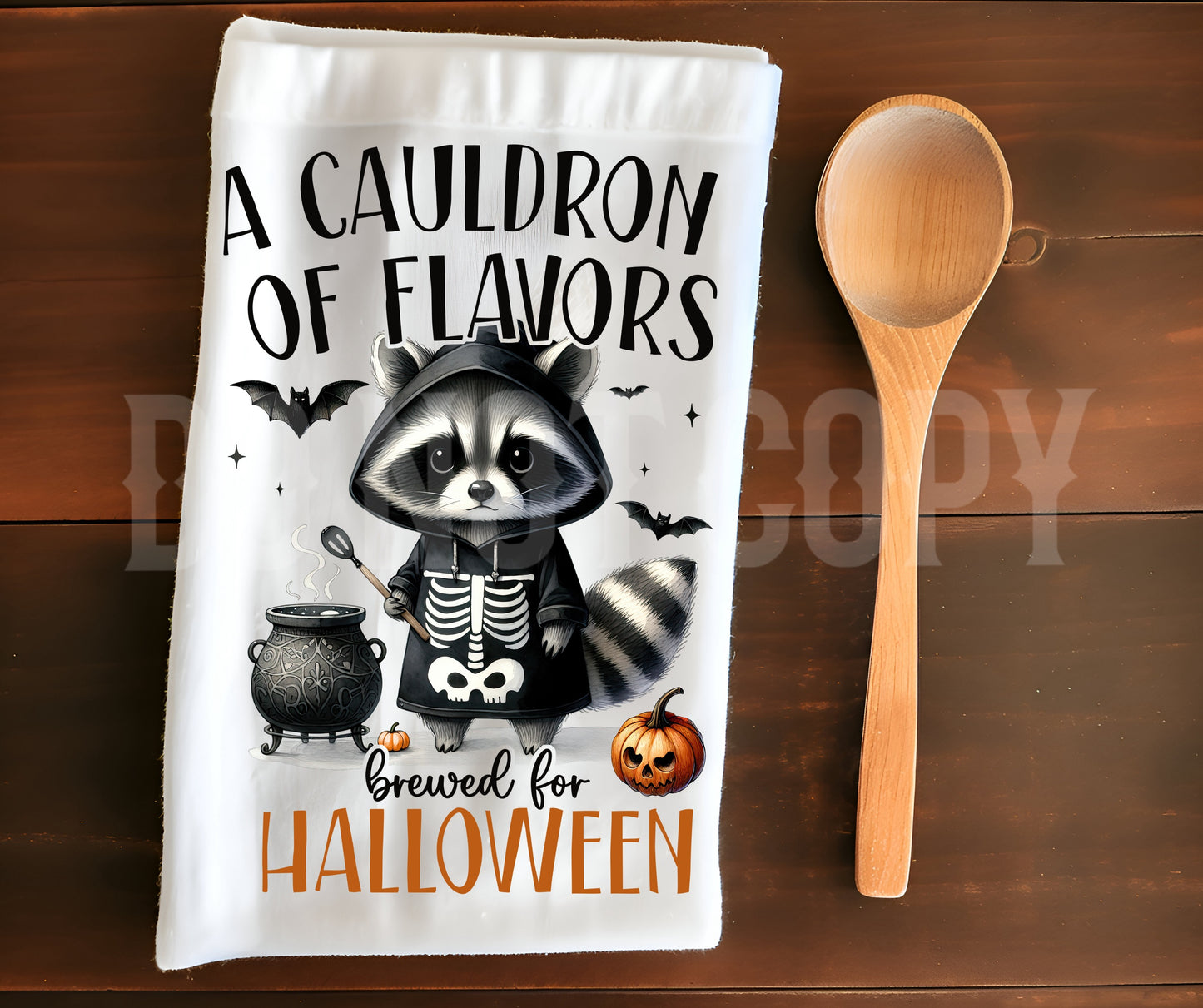 Towel Cauldron of Flavors Raccoon