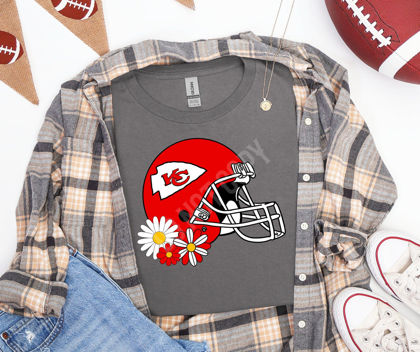 KC helmet floral