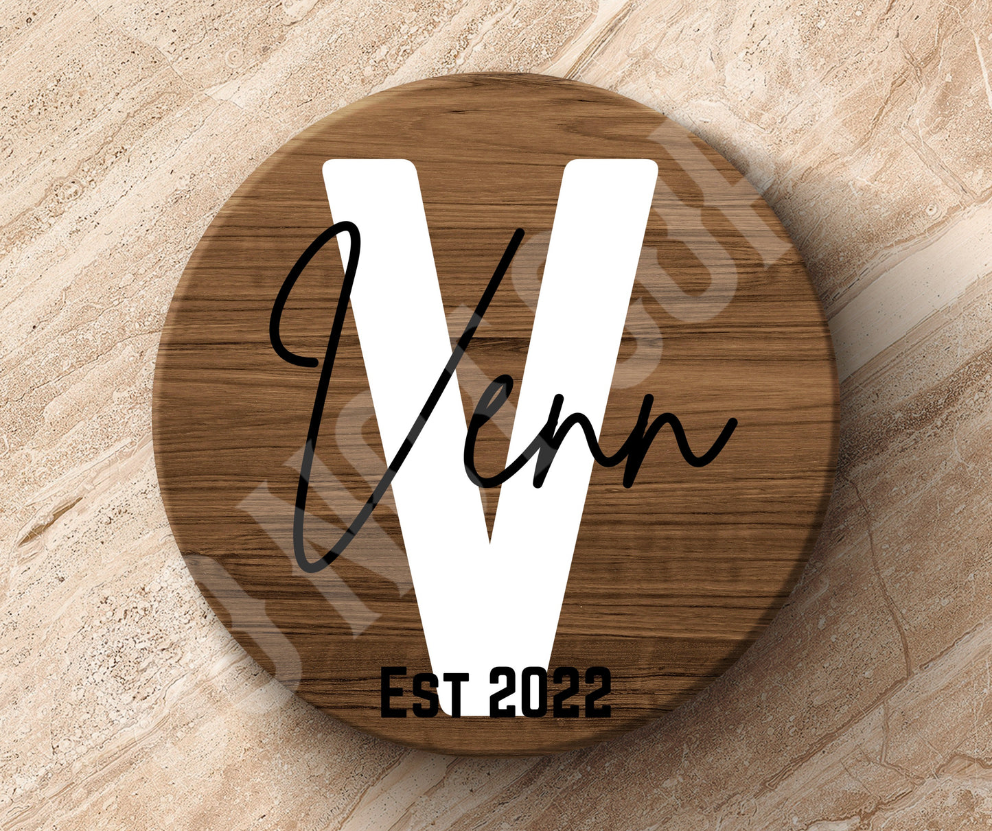 Transfer only- custom name, initial, wedding year