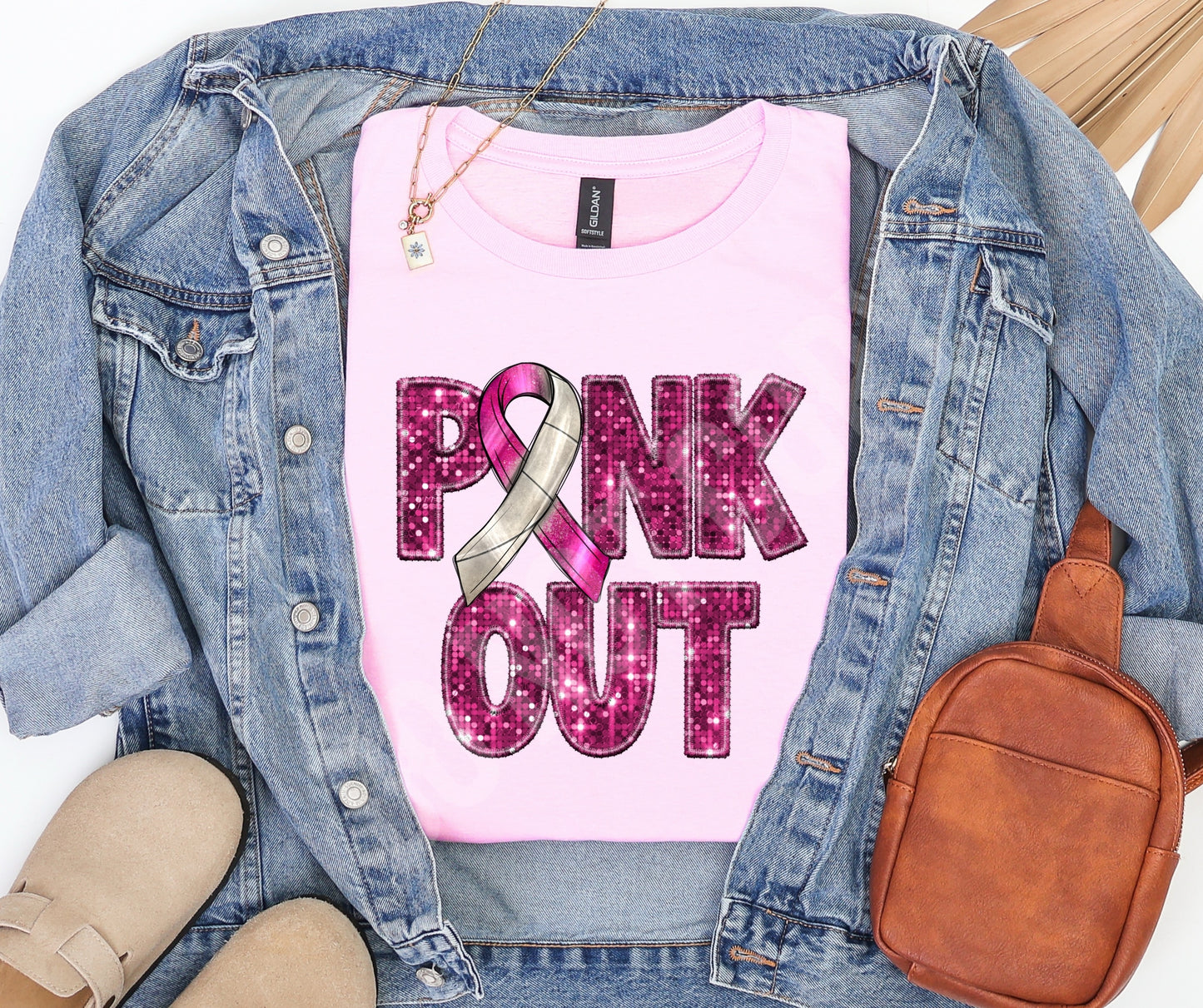 Pink baseball