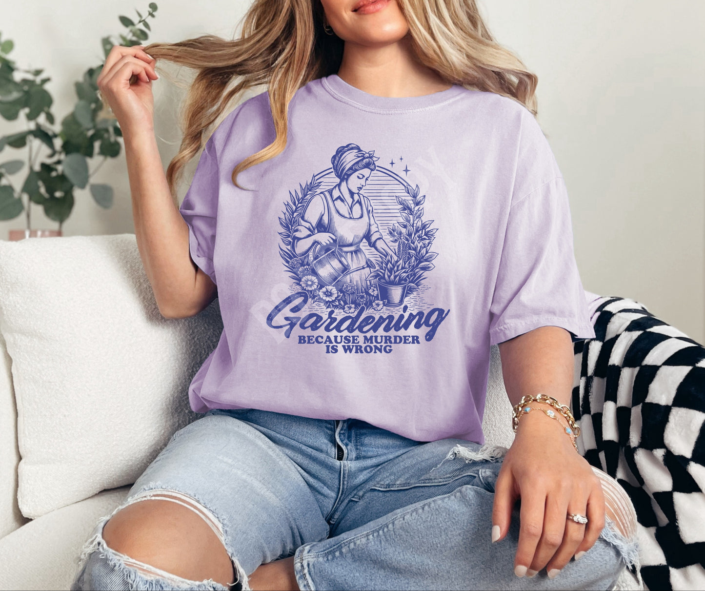 Gardening blue