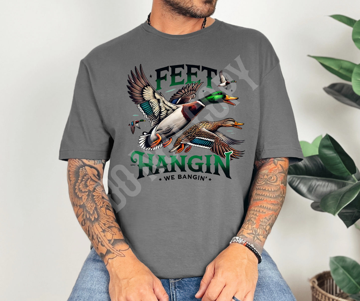 Feet hangin