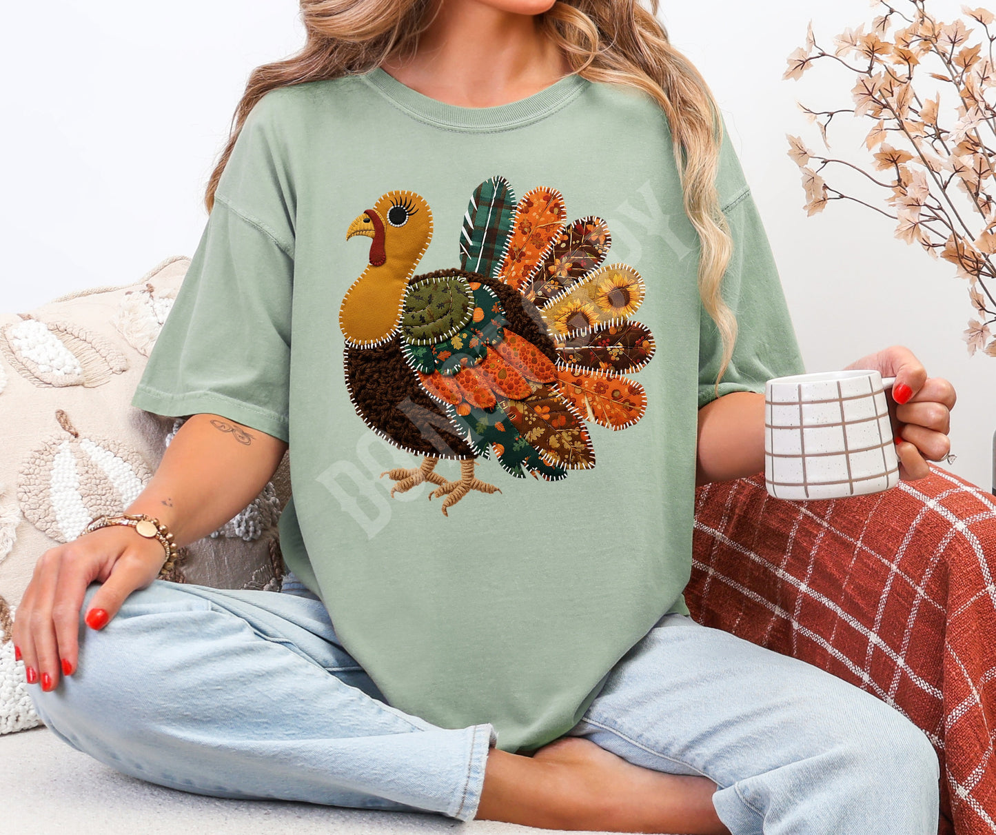 Faux appliqué turkey