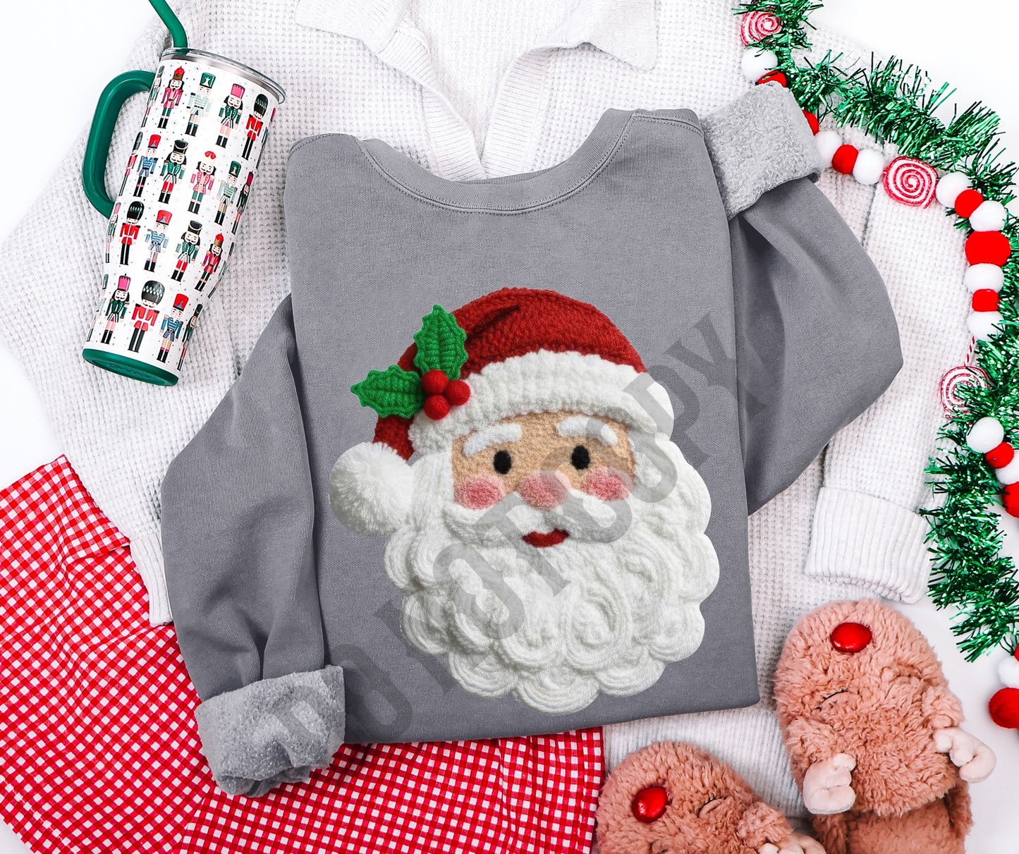 Santa faux knit