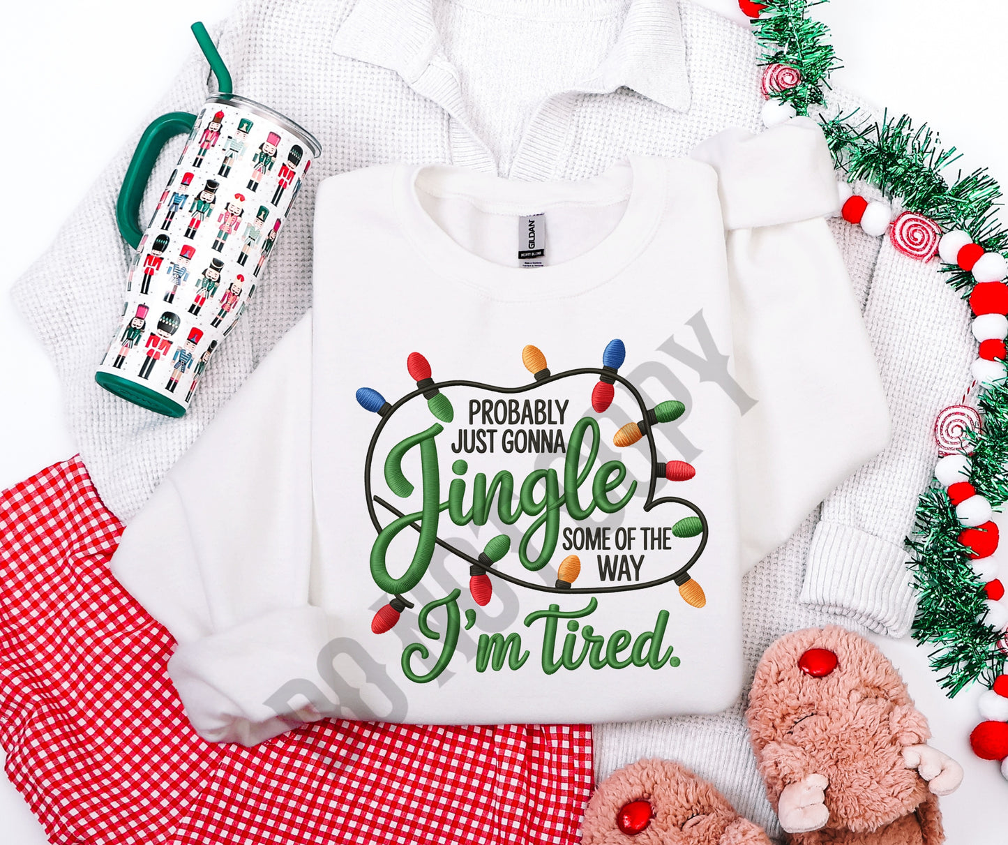 Jingle faux embroidery