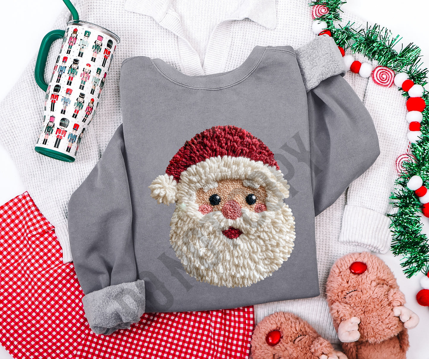 Santa faux knit
