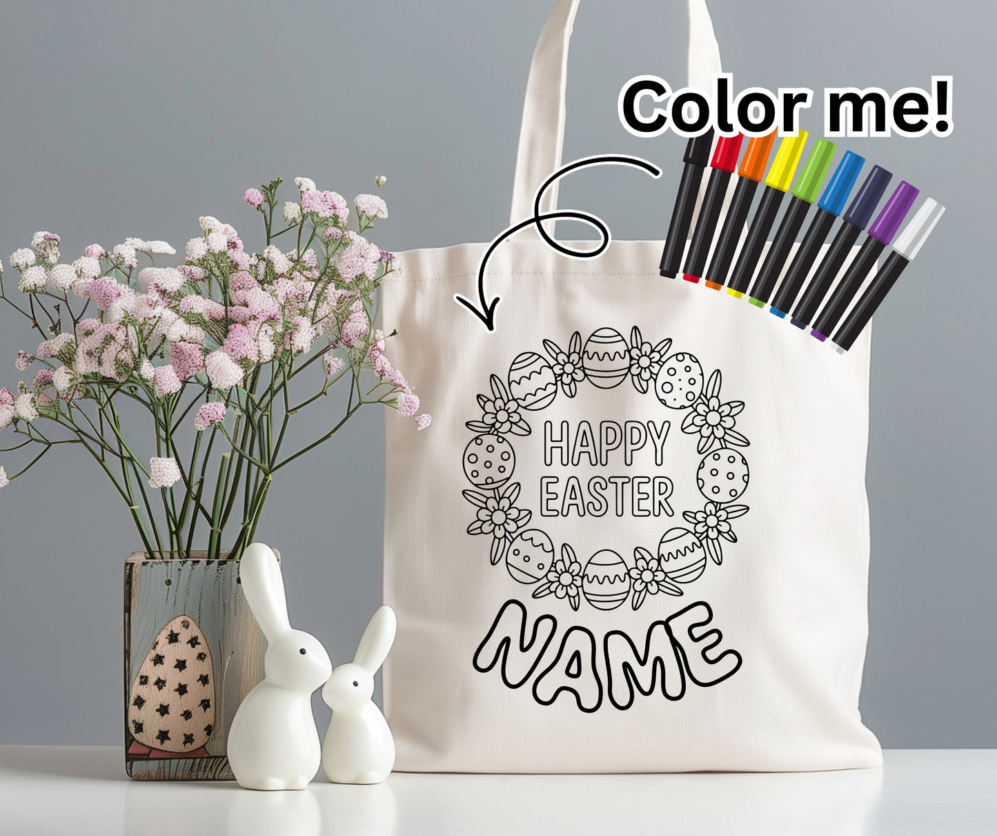 Easter bag transfer custom