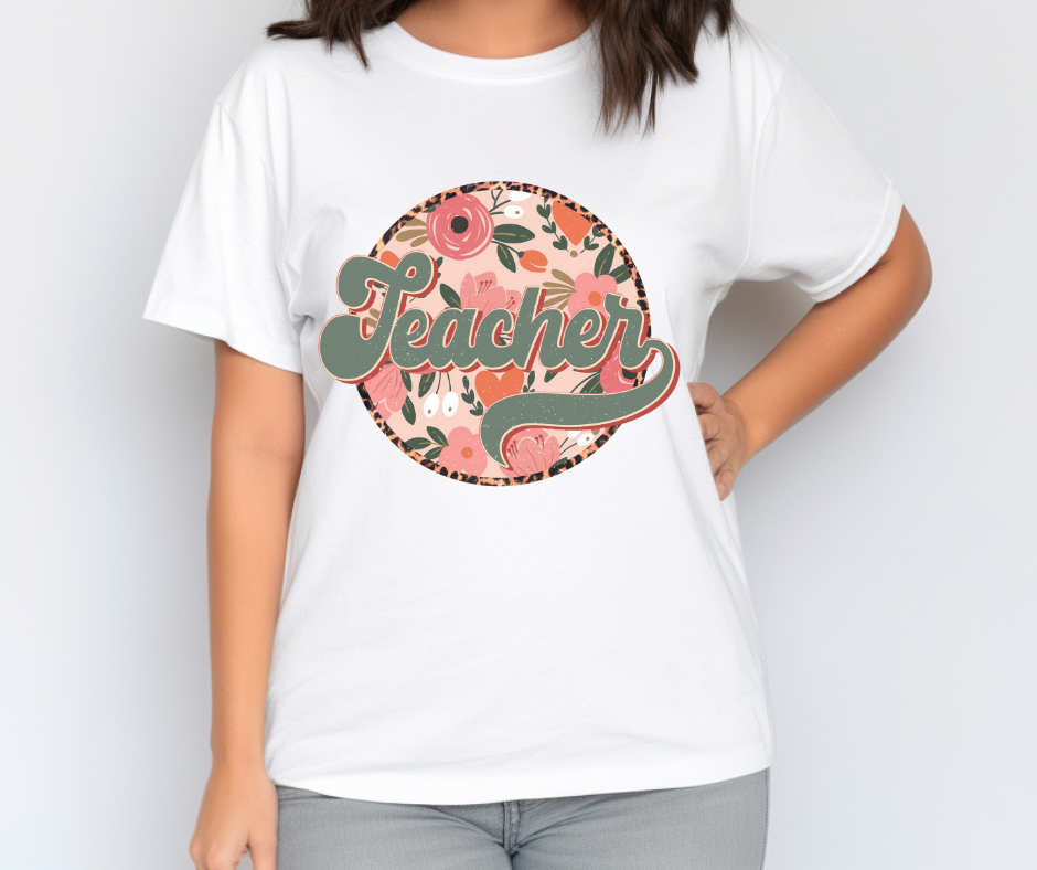 Teacher Floral Circle