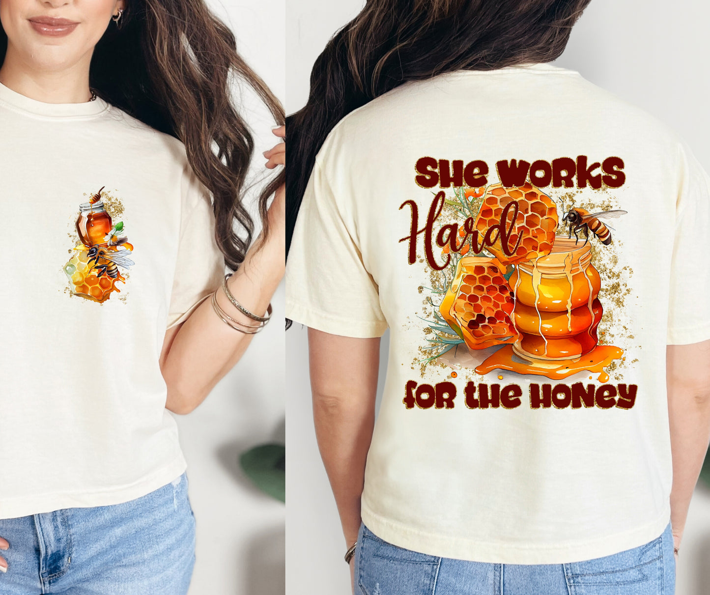 She Works Hard Pocket