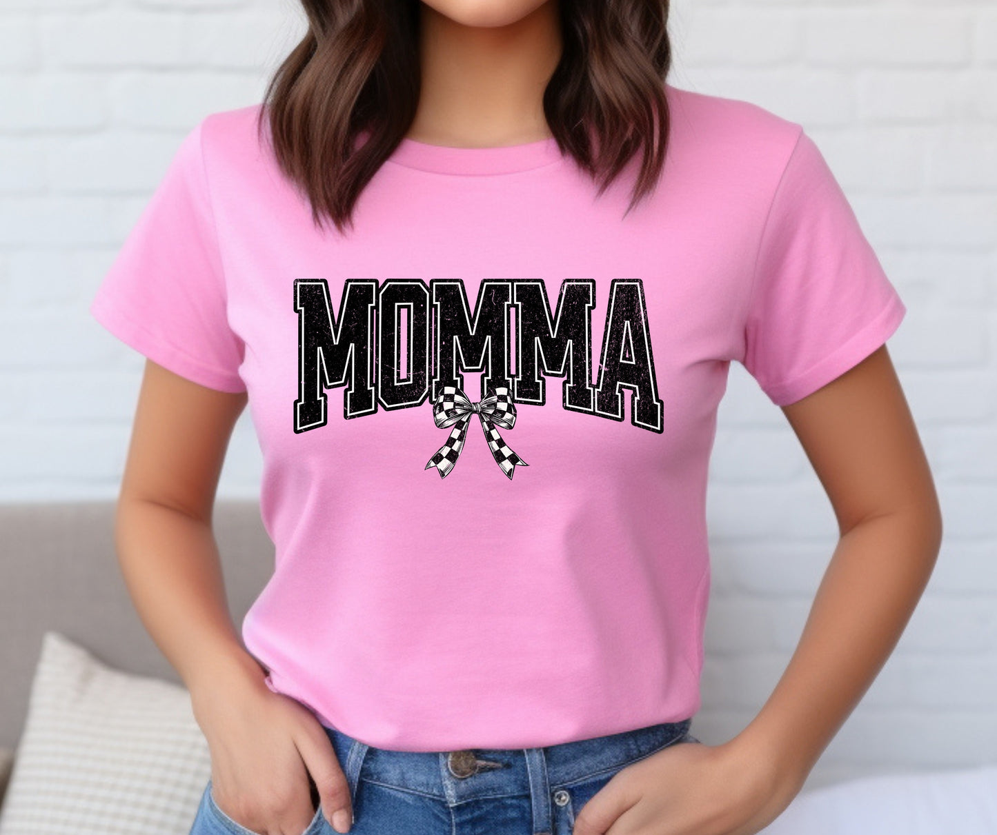 MOMMA Checkerd Bow