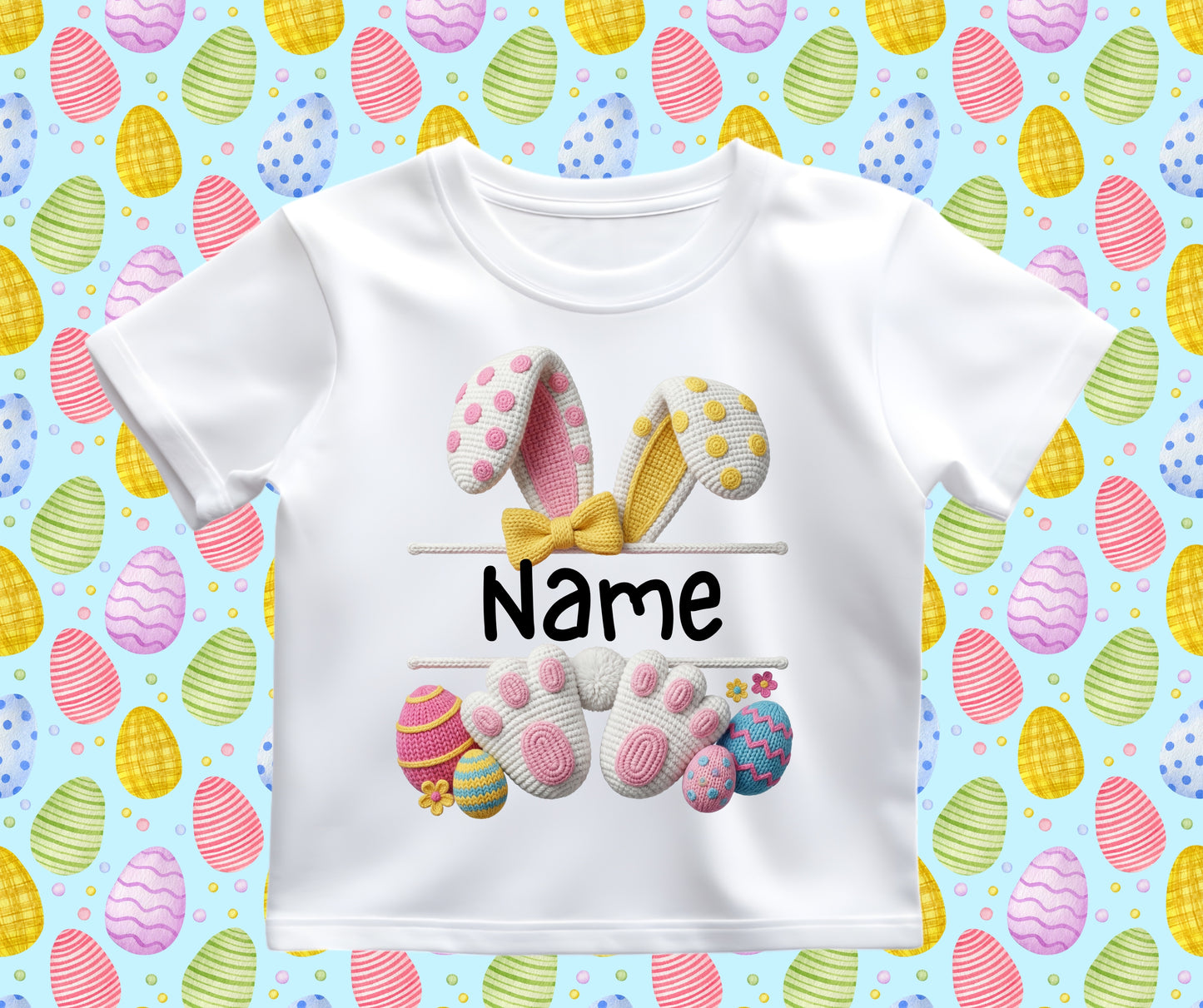 Easter custom name pink