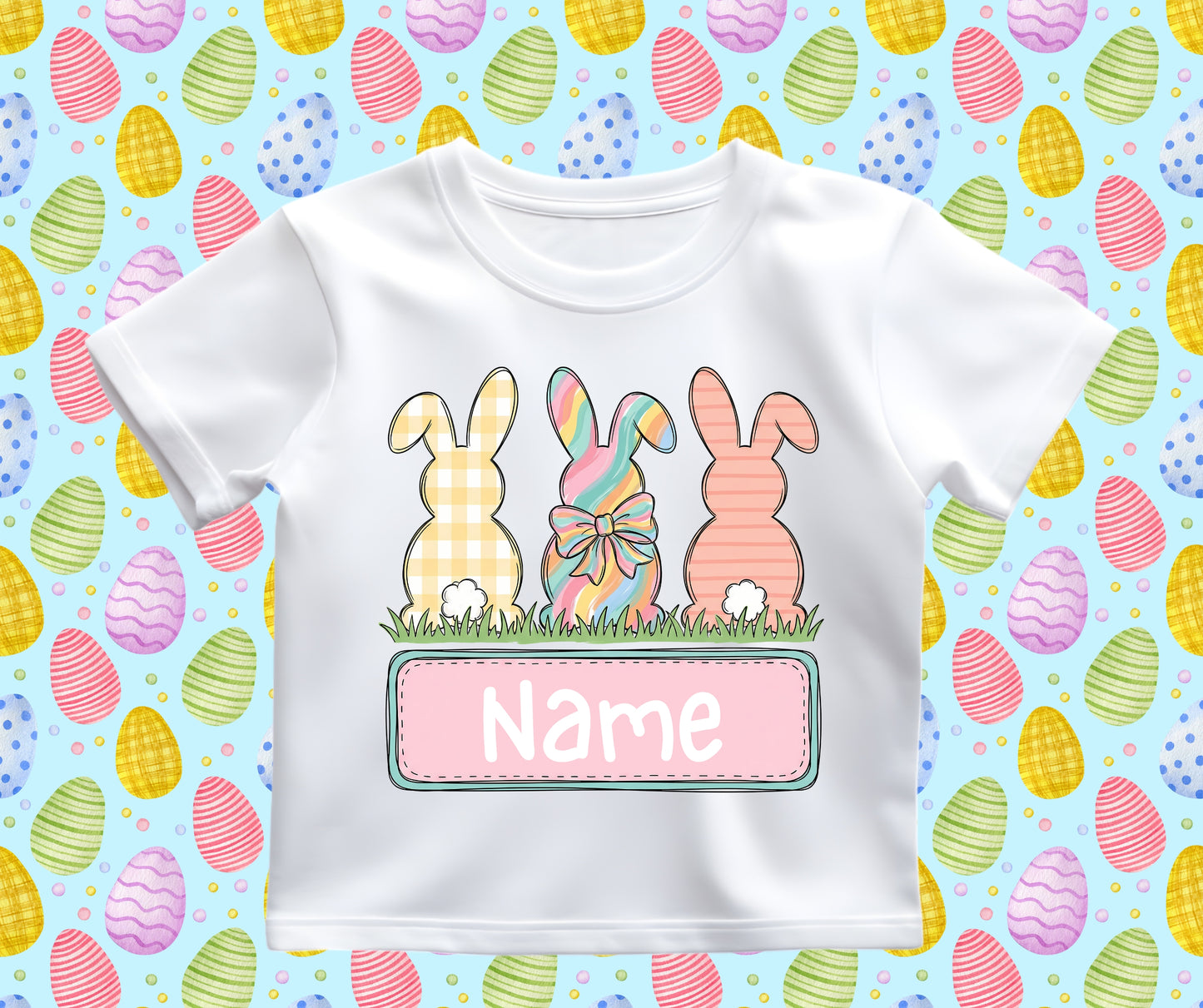 Easter custom name pink