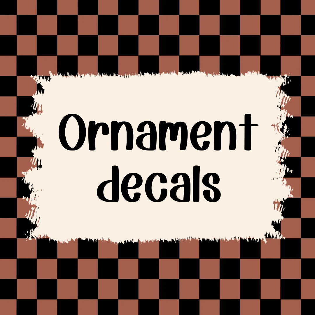 UV DTF ornament decals