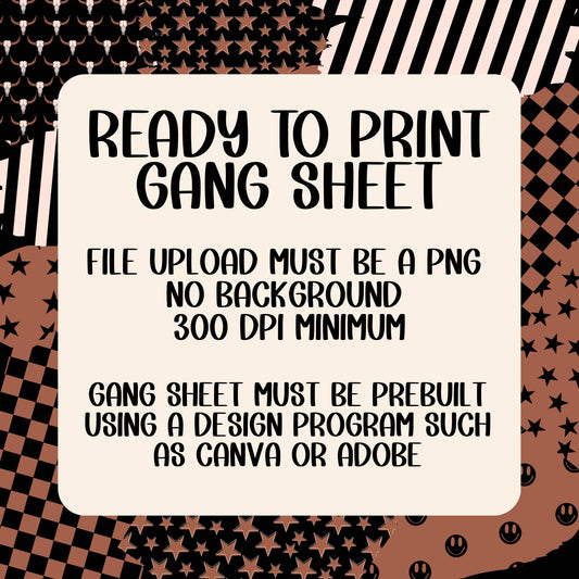 Custom DTF Gang Sheet READY TO PRINT