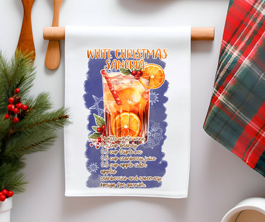 Towel White Christmas Sangria