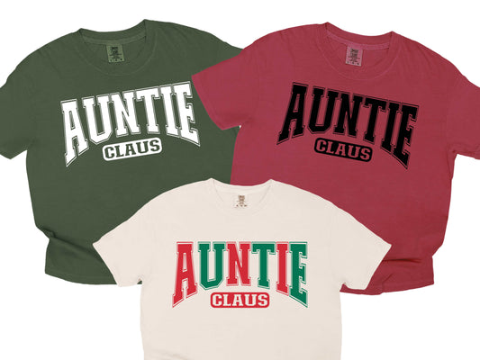Auntie  Matching family varsity color options