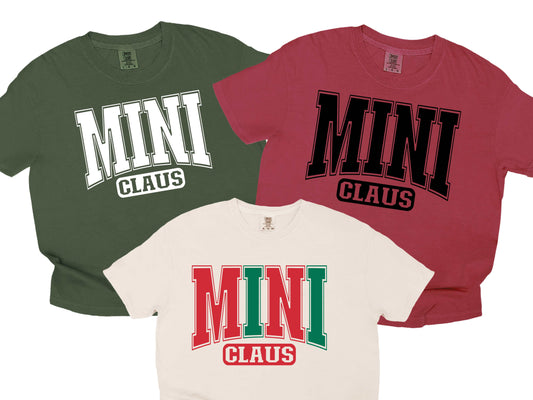 Mini Matching family varsity color options