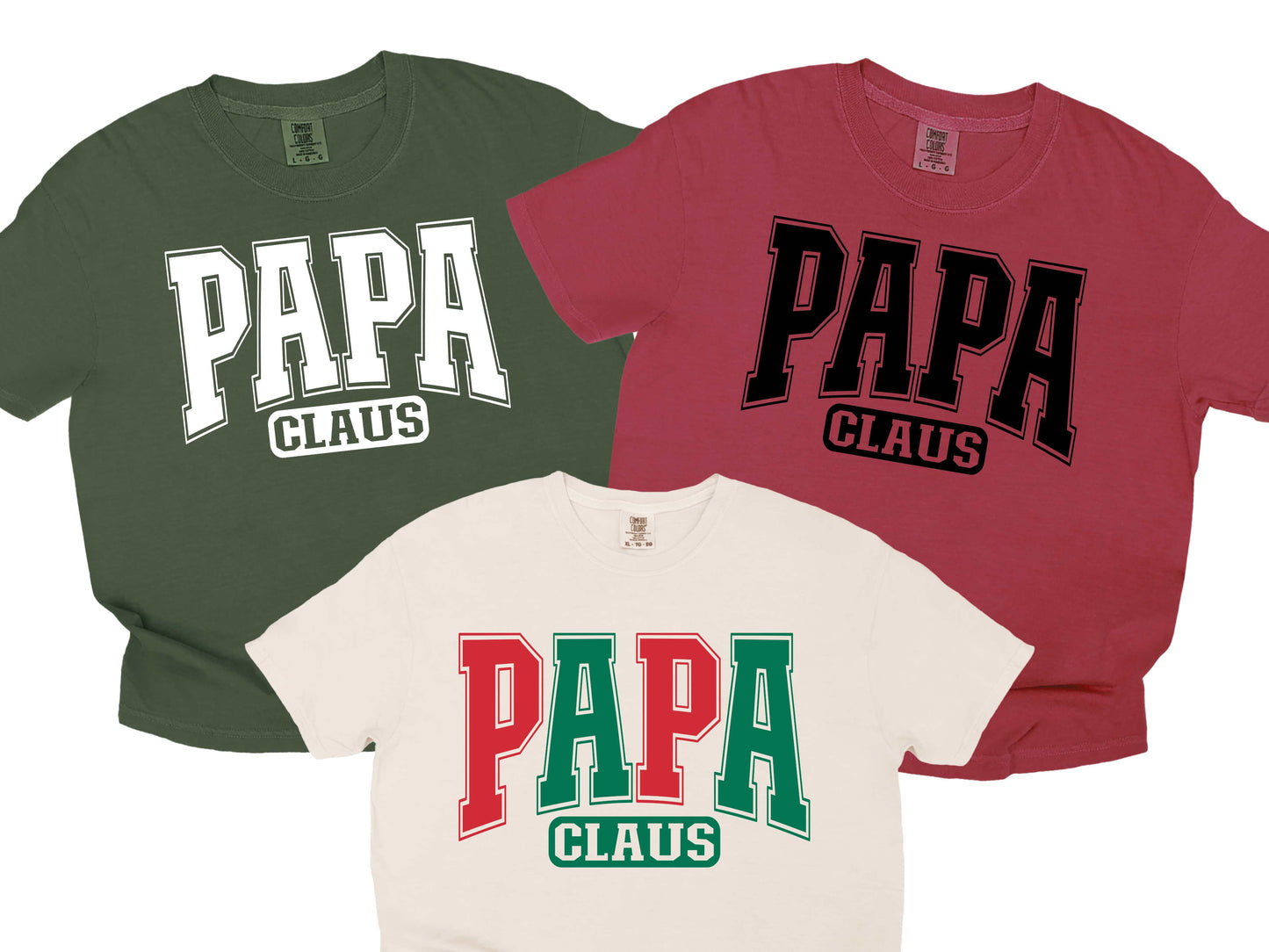 Papa Matching family varsity color options