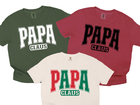 Papa Matching family varsity color options