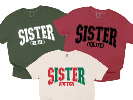 Sister Matching family varsity color options
