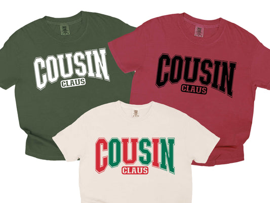 Cousin Matching family varsity color options