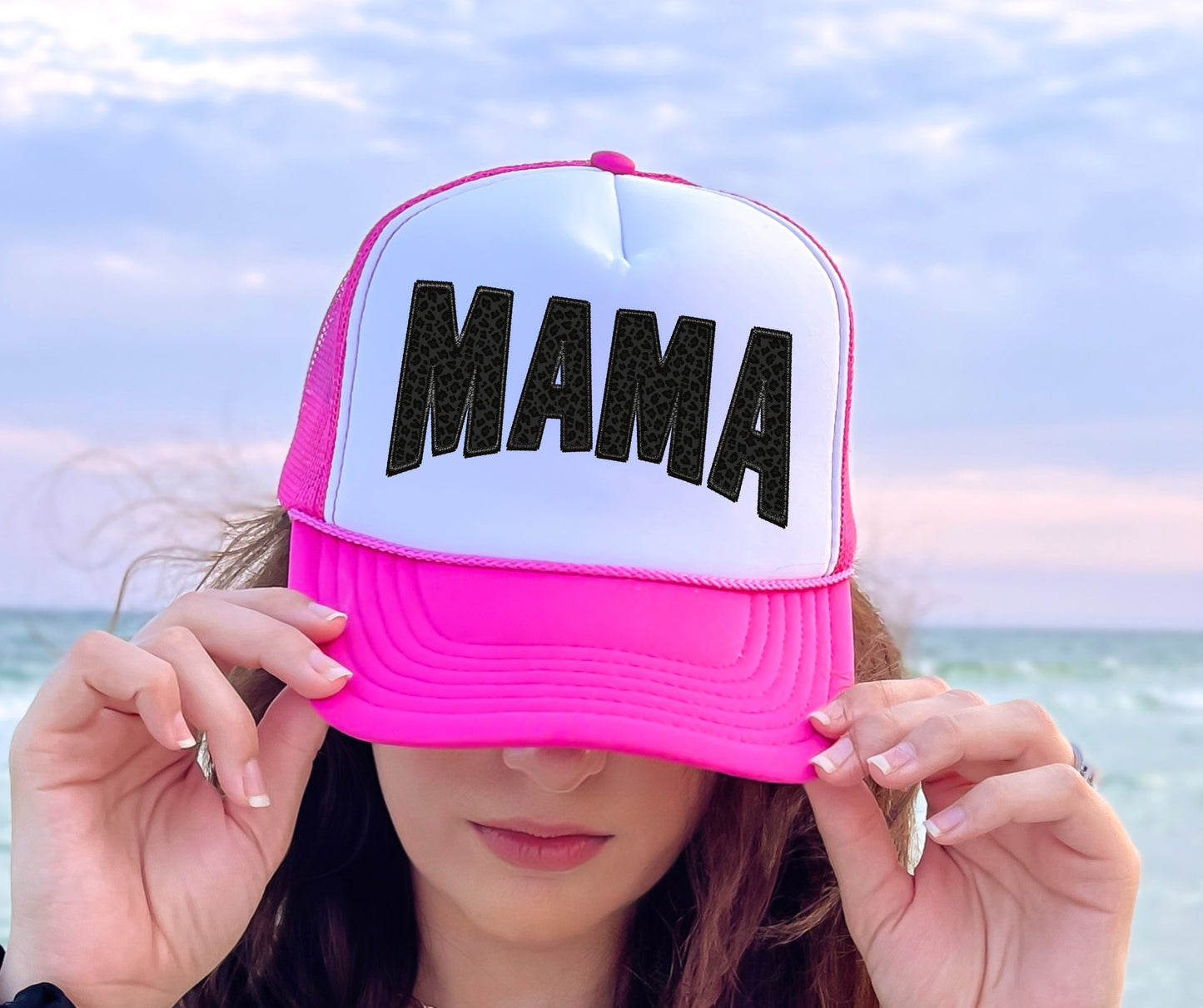 Hat mama embroidery