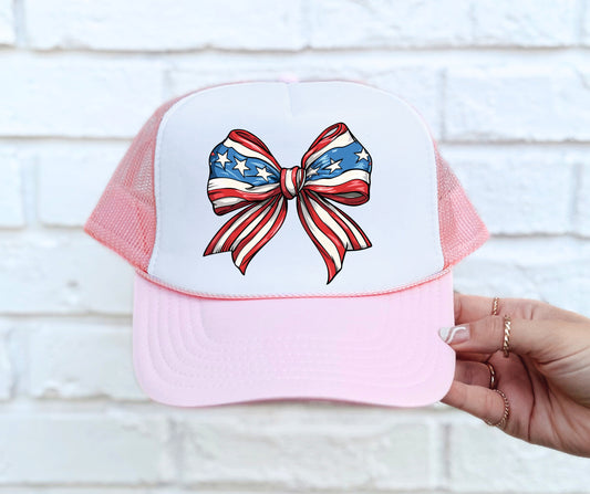 Hat America bow