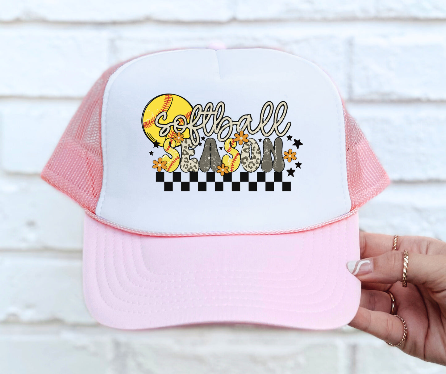 Hat softball mom