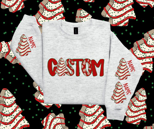 Custom Christmas names trees set