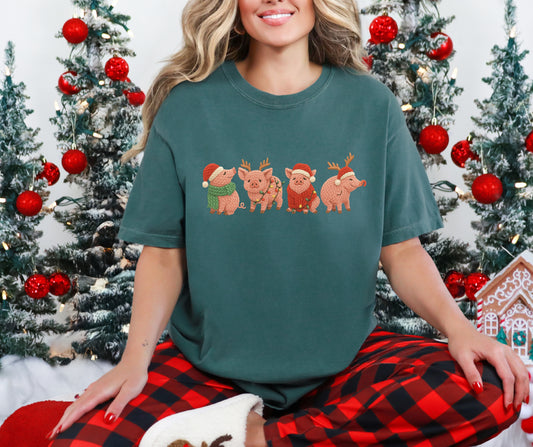 Faux knit pig