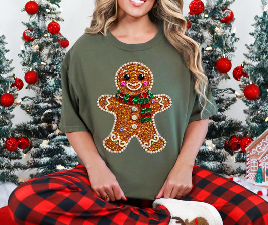 Faux rhinestone gingerbread