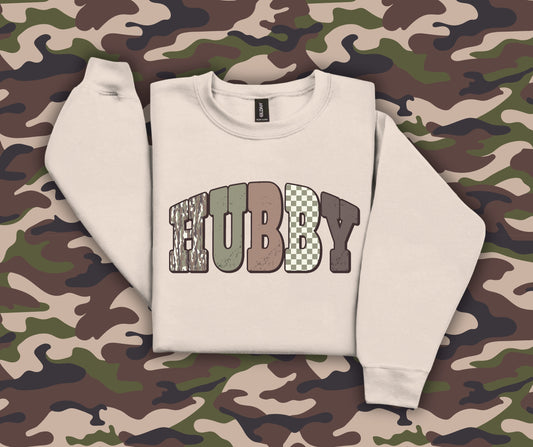 Hubby varsity camo collage