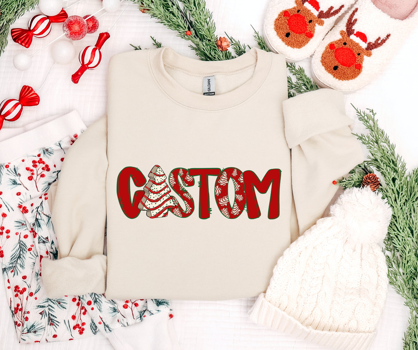 Custom Christmas word/name trees